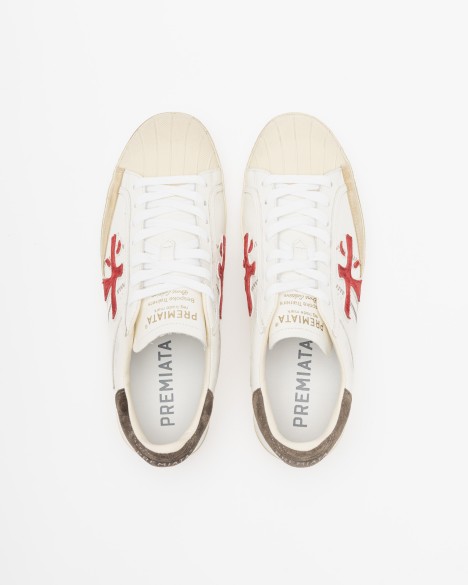 Baskettes blanches Premiata