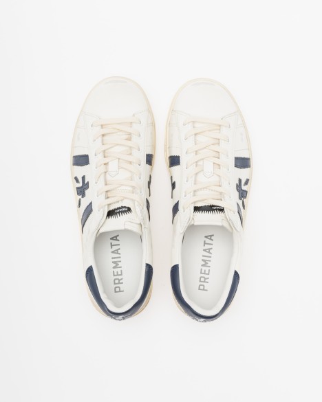 Baskettes blanches Premiata Baskettes blanches Premiata