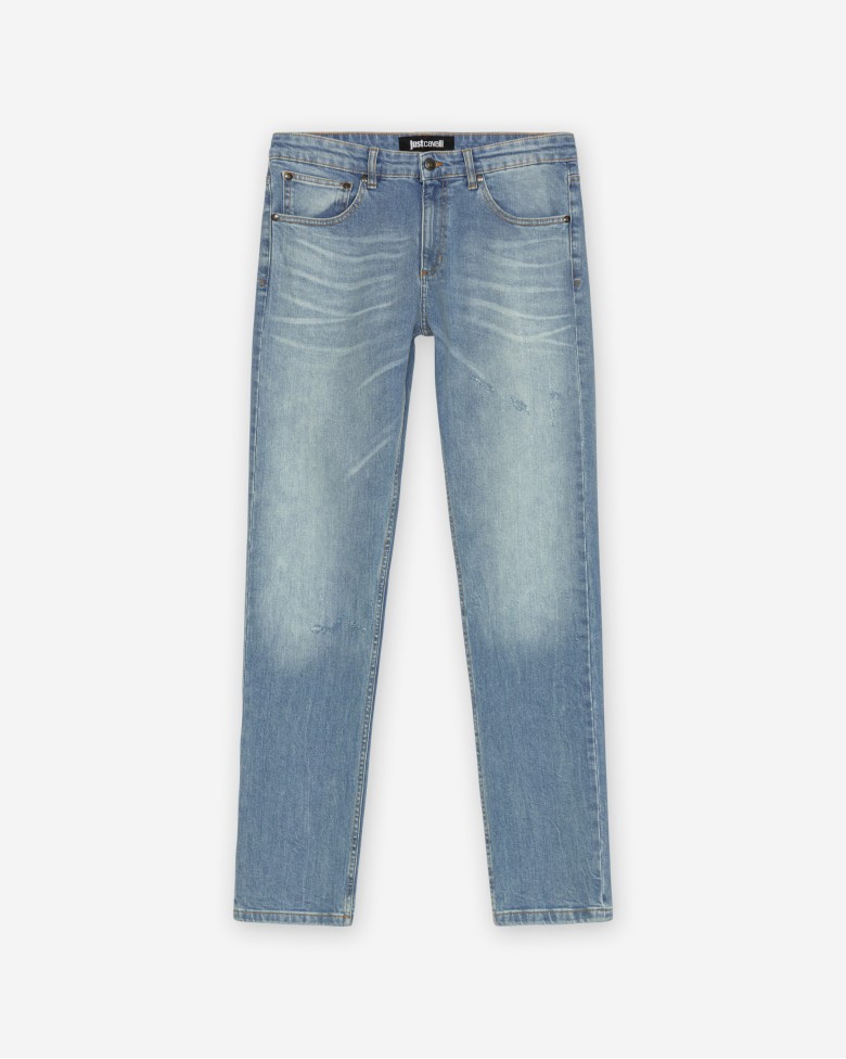 Just Cavalli Indigo Bleach LW Blue Jeans - 492-AB5S0A-02 - PROF