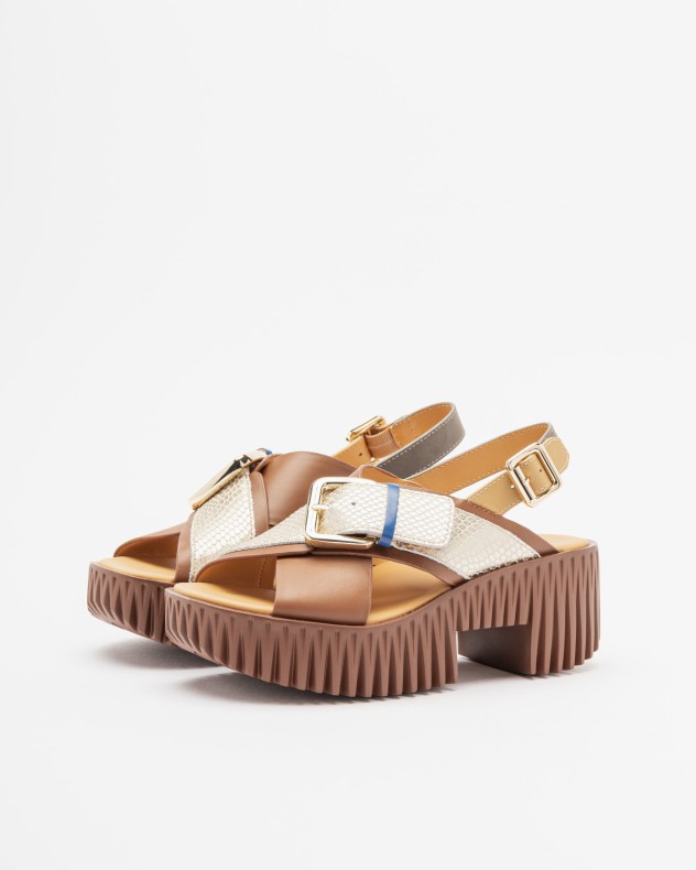Sandali con plateau 4ccccees