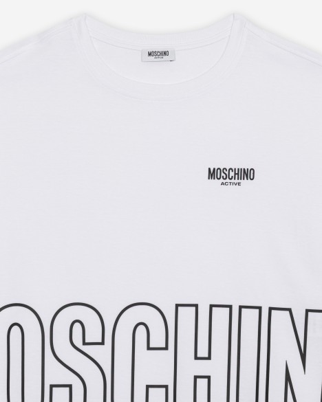 T-shirt con cappuccio Moschino Active