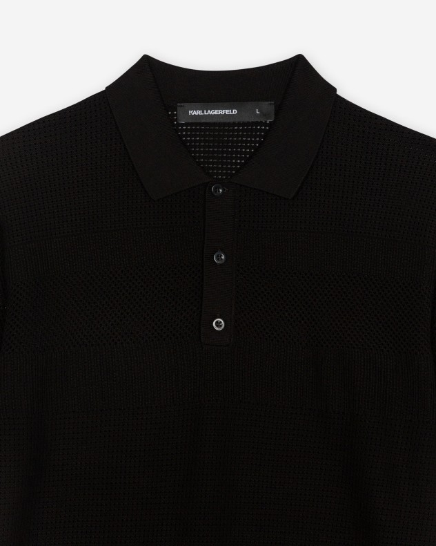 Polo de malha Karl Lagerfeld