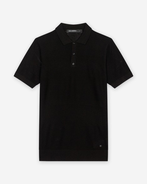 Polo de malha Karl Lagerfeld