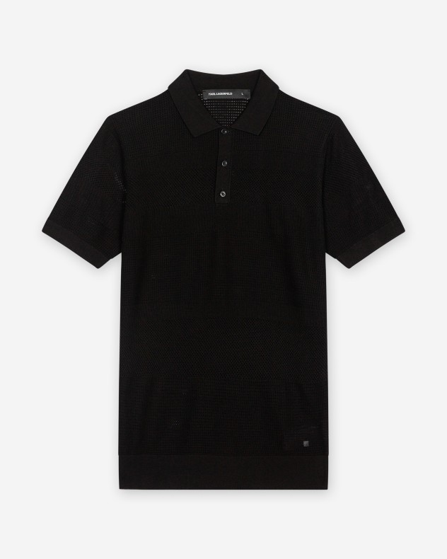 Polo de malha Karl Lagerfeld