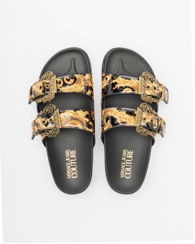 Infradito con plateau Versace Jeans Couture