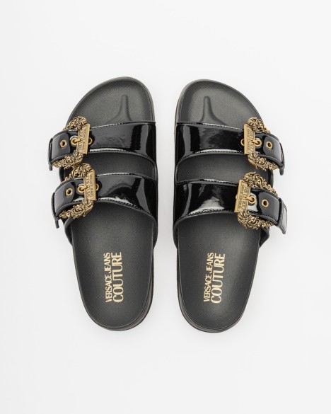 Chinelos de plataforma Versace Jeans Couture