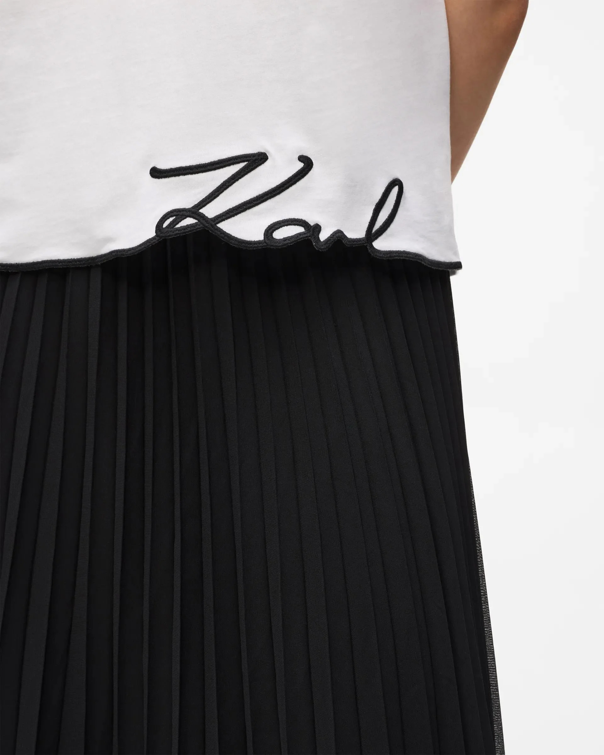 T-shirt met grotmouwen Karl Lagerfeld