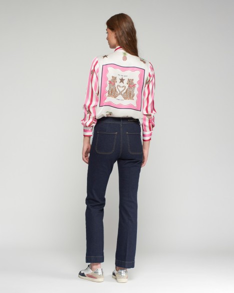 VilaGallo Cal�as de ganga de cintura subida