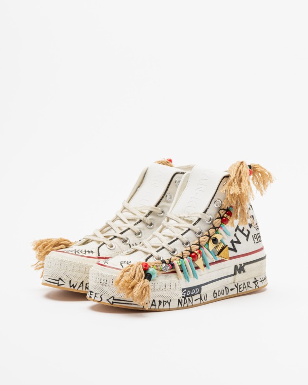 Sapatilhas cano alto Nan-Ku Couture