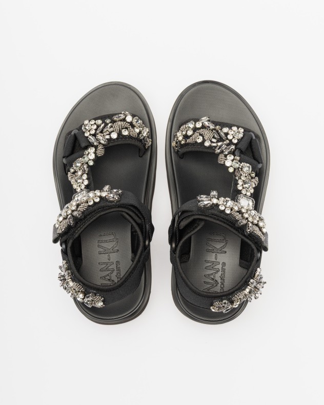 Sandálias de plataforma Nan-Ku Couture