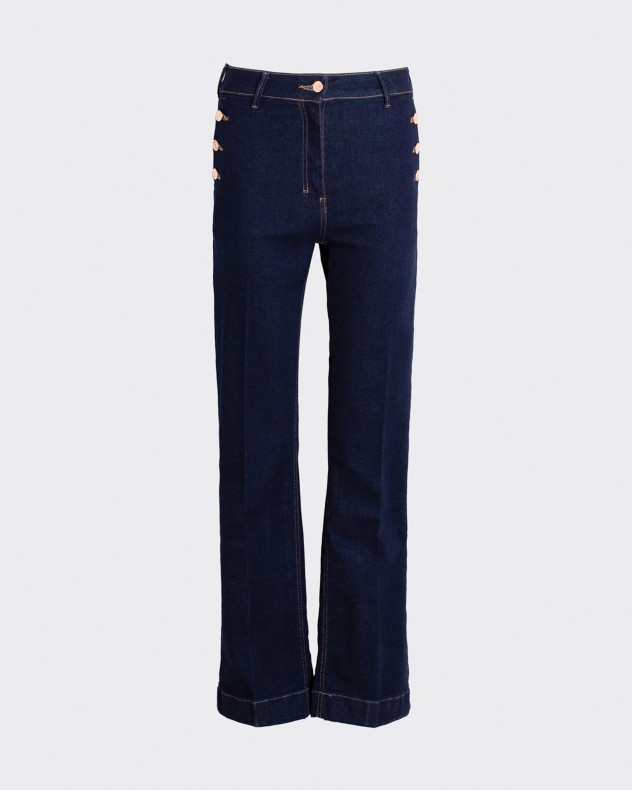 Calças de ganga de cintura subida VilaGallo