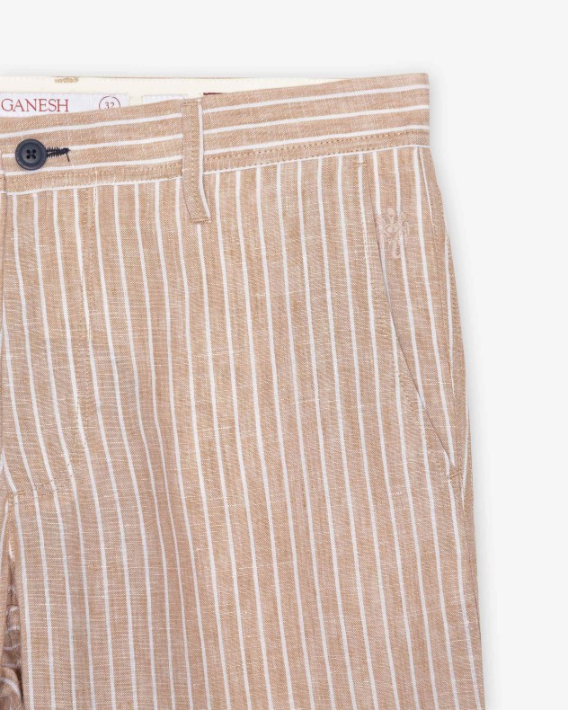 Cal��es de linho Ganesh