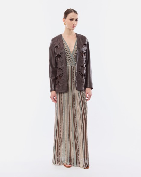 Vestido comprido de malha Nenette