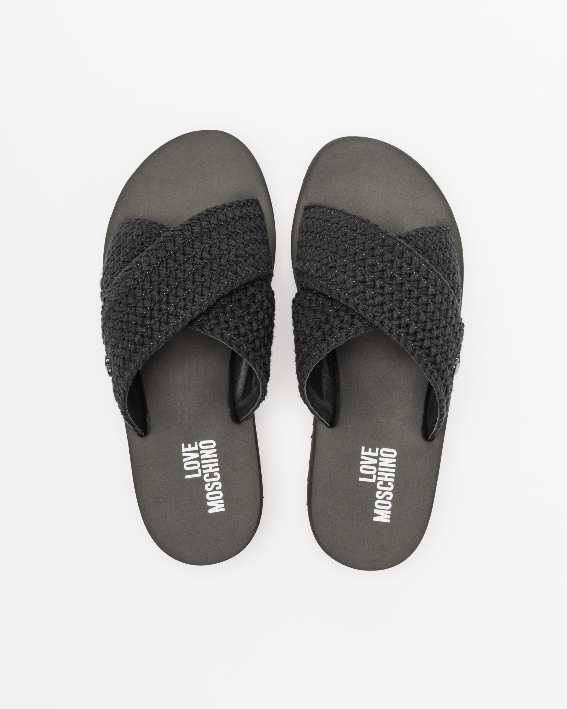 Tongs à plateforme Love Moschino