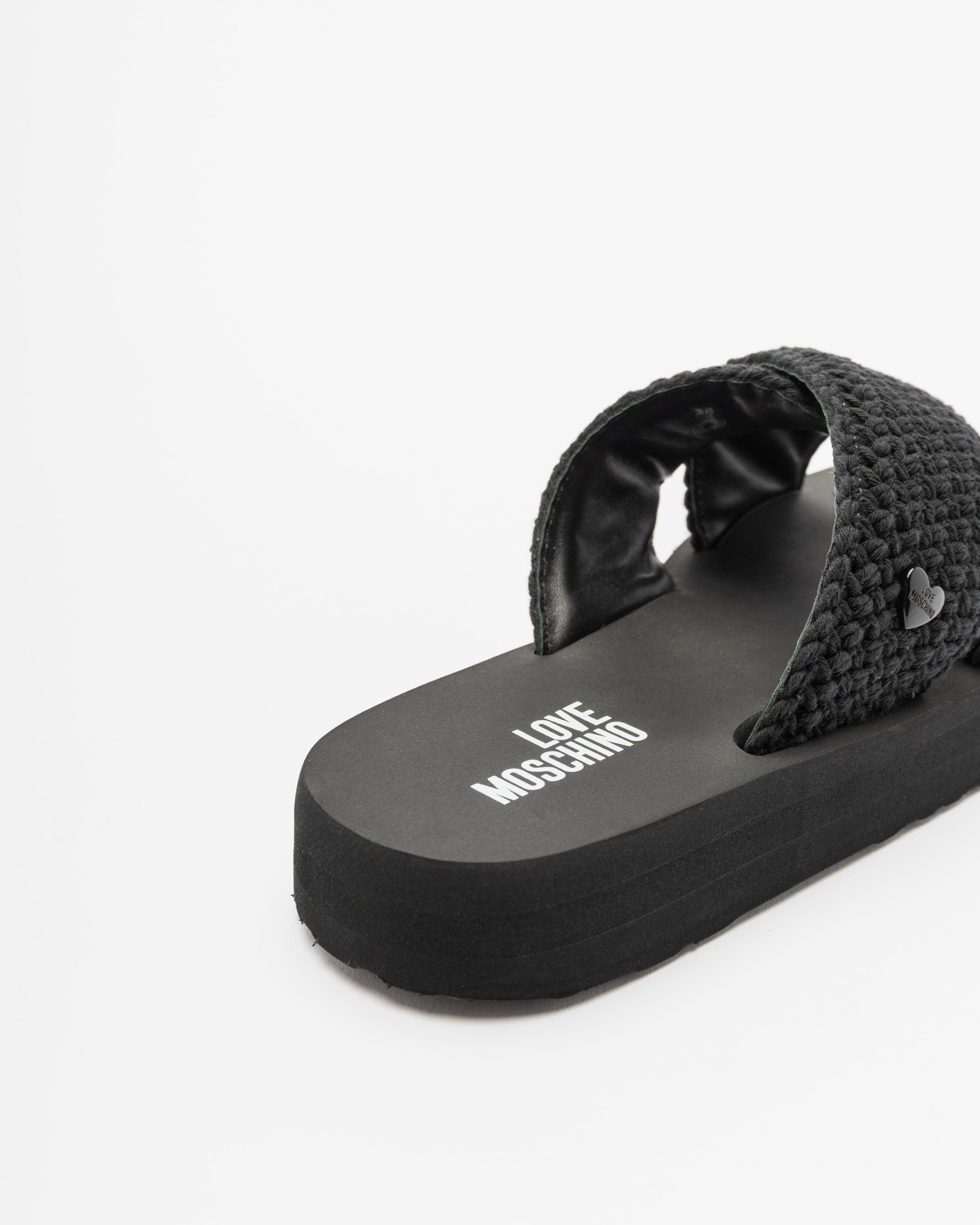 Tongs à plateforme Love Moschino