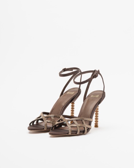 Sandalen met hoge hak