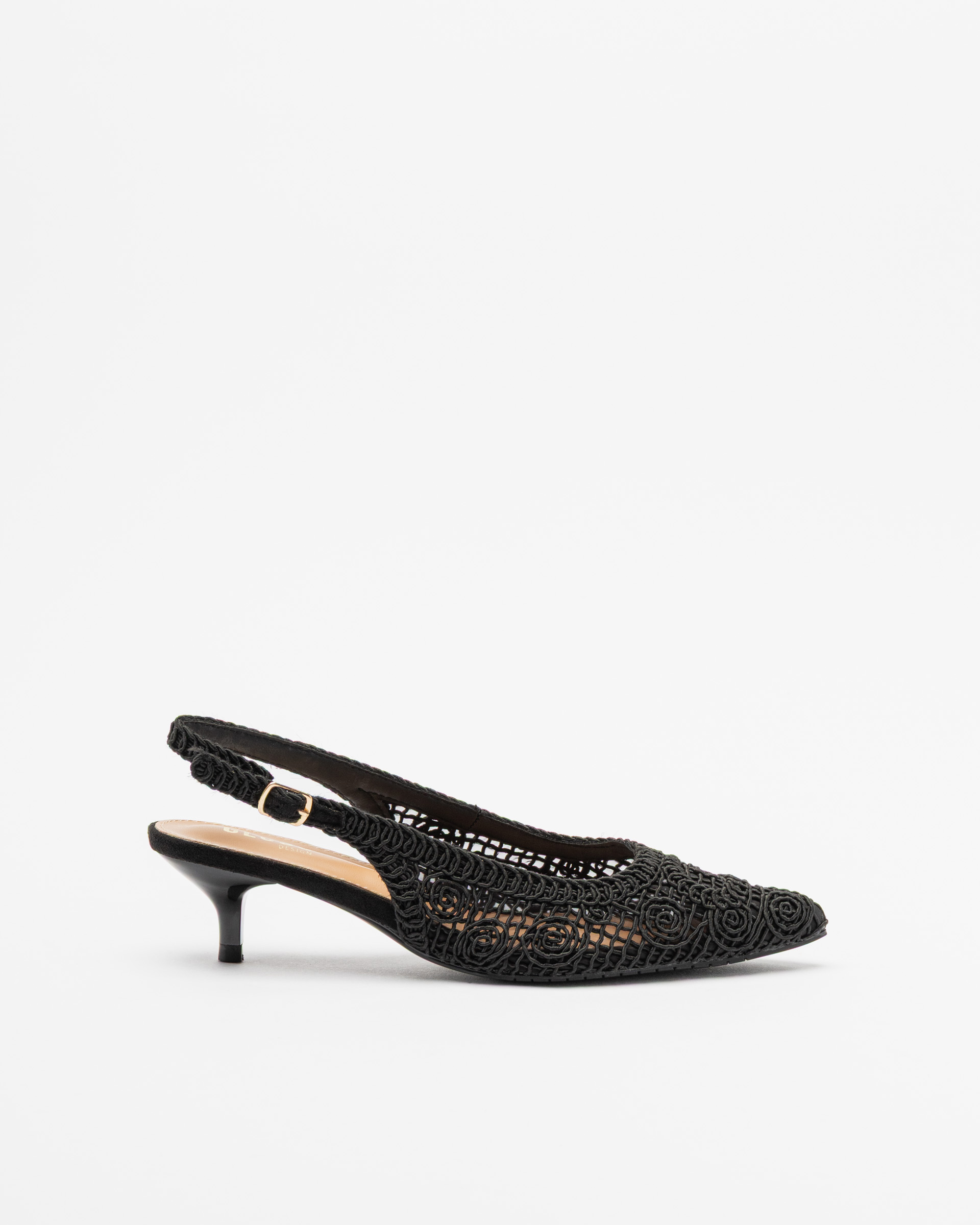 Open schoen aan de achterkant Gloss