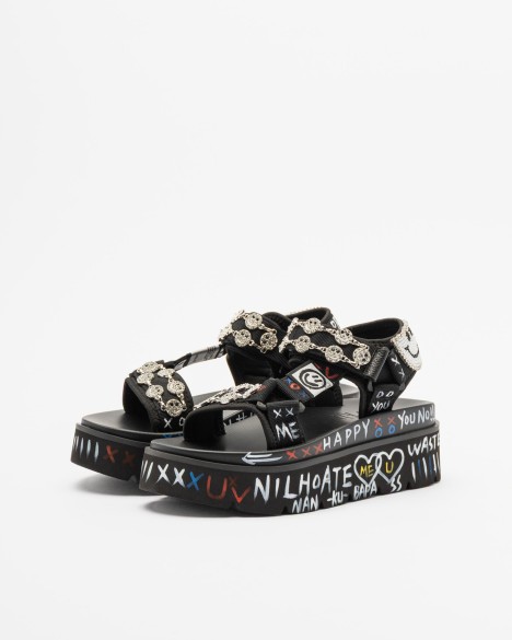 Sand�lias de plataforma Nan-Ku Couture