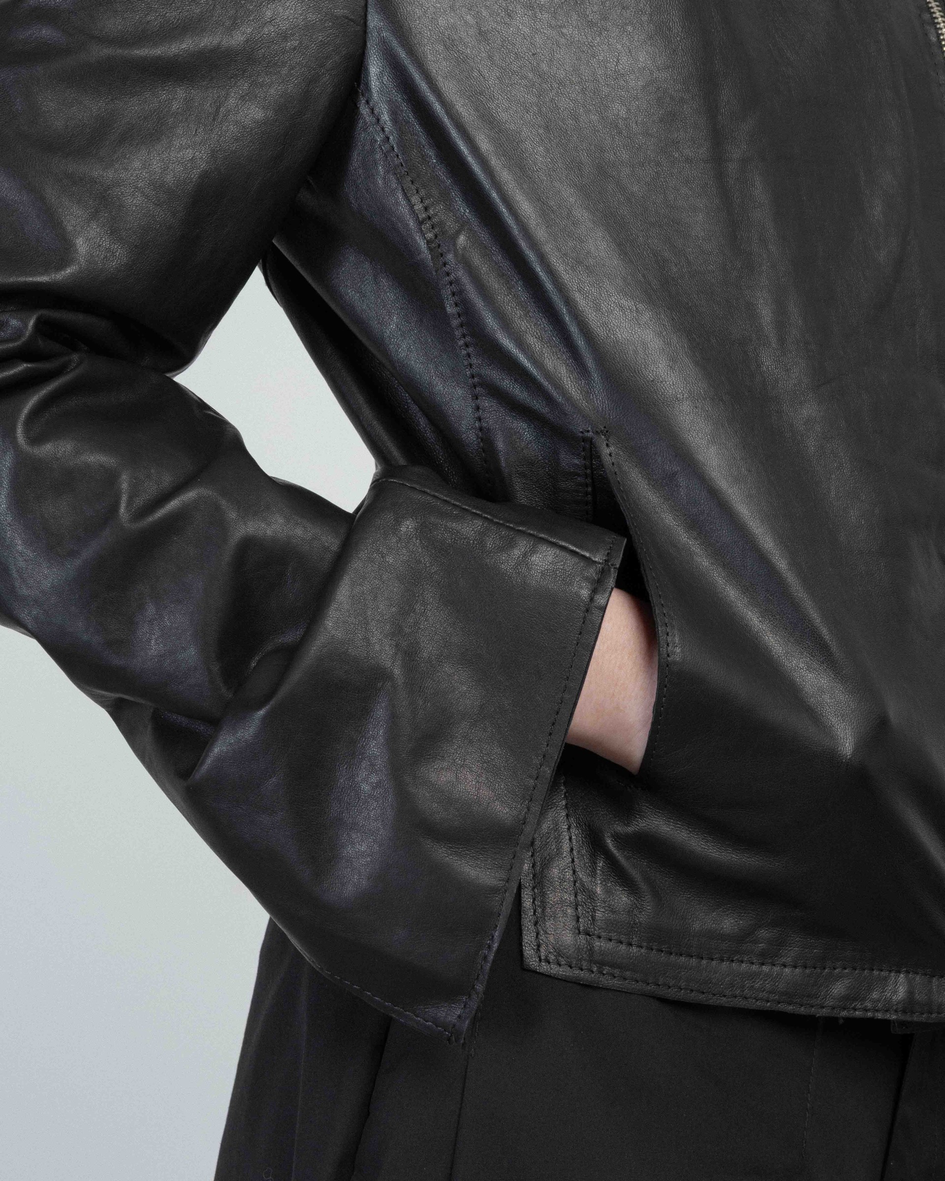 Veste cuir Le Ruemarcel