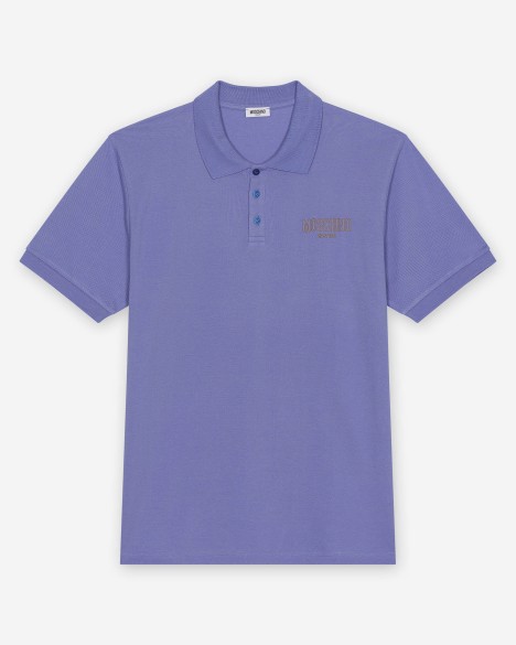 Polo en coton piqu� Moschino Swim