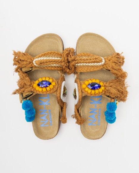 Sand�lias rasas Nan-Ku Couture