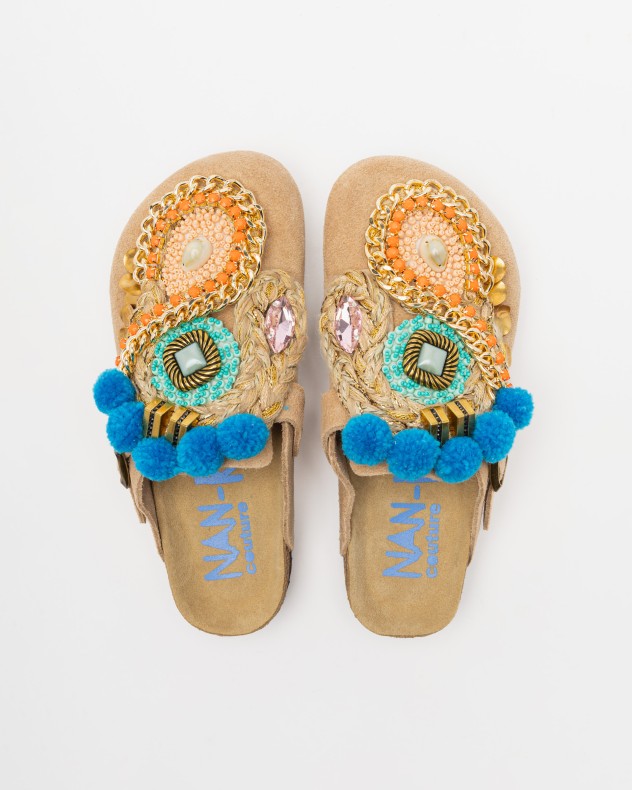 Flache Clogs Nan-Ku Couture