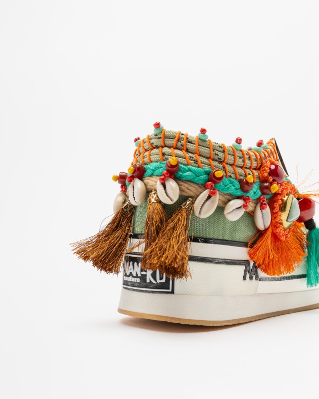 Baskets compens�es Nan-Ku Couture
