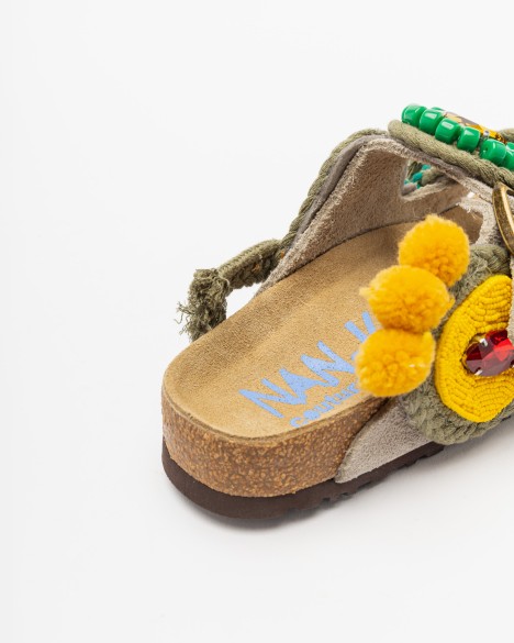 Sand�lias rasas Nan-Ku Couture