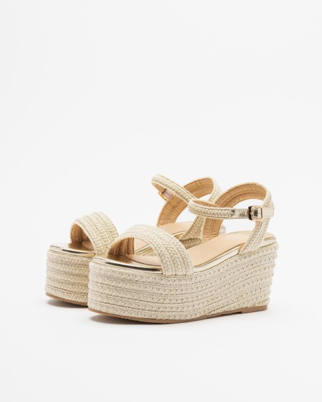 Sandali con plateau Gloss