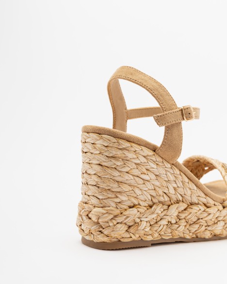 Sandalen met sleehak Gloss