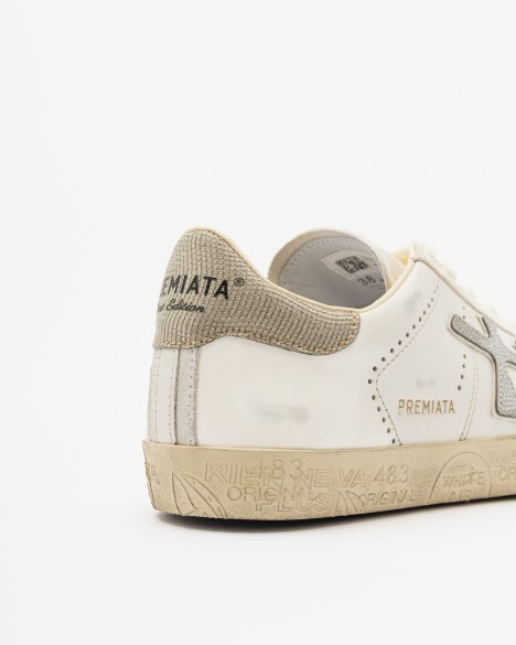 Baskettes blanches Premiata
