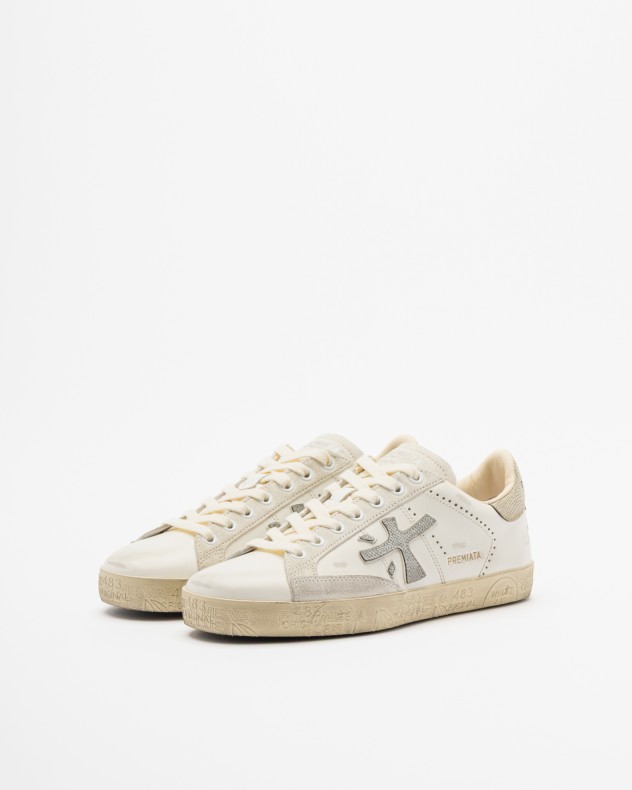Baskettes blanches Premiata