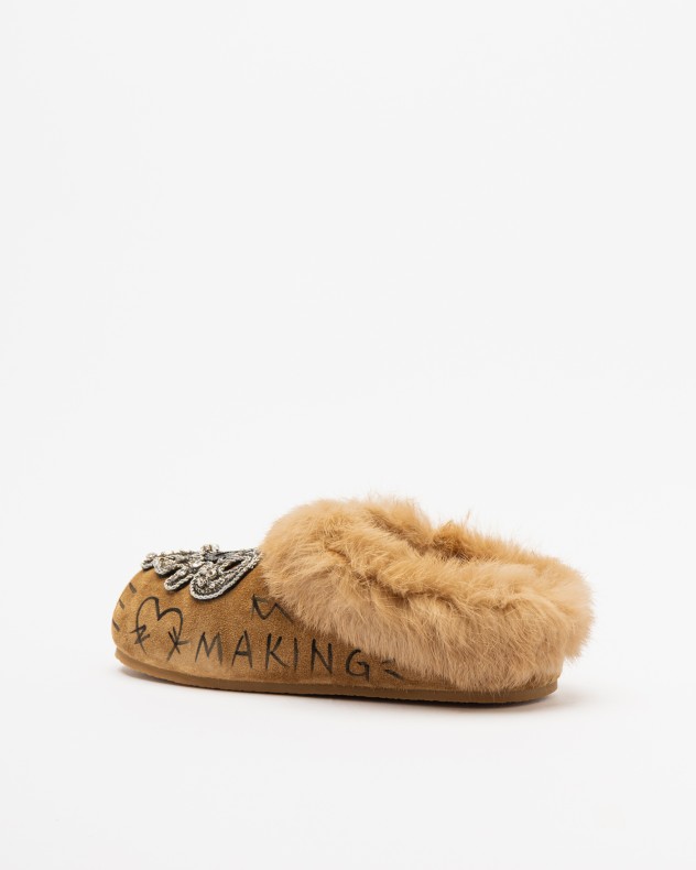 Nan-Ku Couture Slide sandals