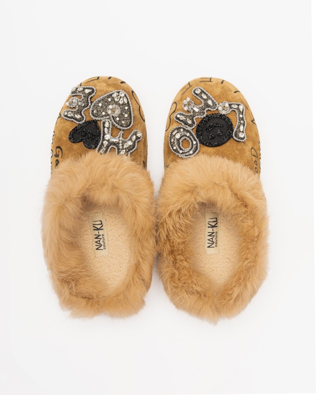 Nan-Ku Couture Slide sandals