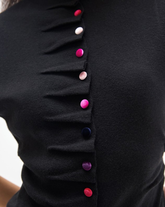 Cappotto lavorato a maglia Maite by Lola