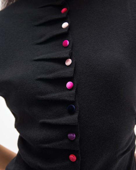 Cappotto lavorato a maglia Maite by Lola