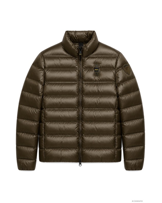 Blauer Puffer jacket