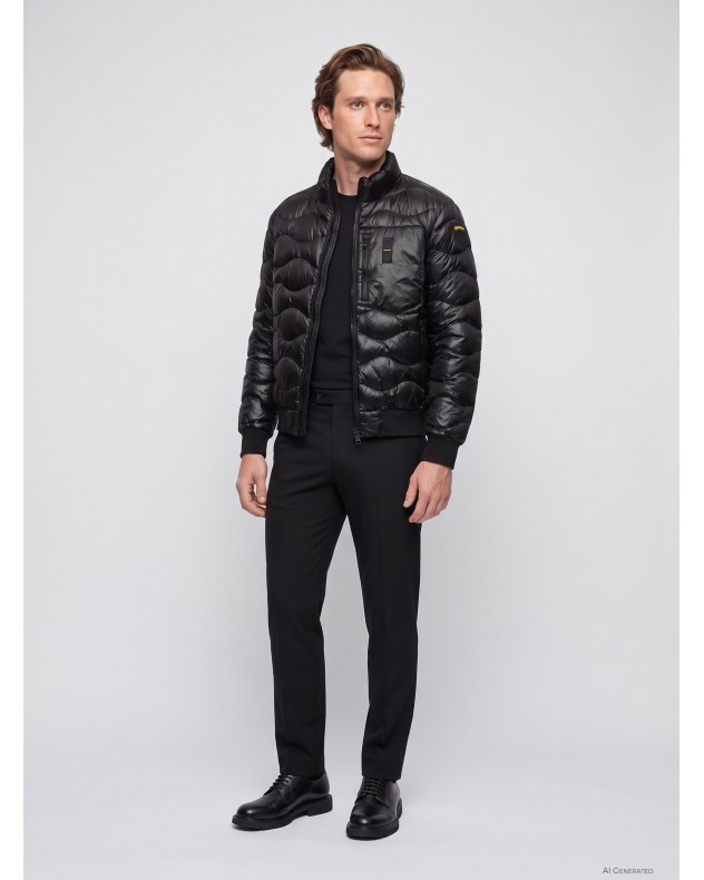 Blauer Puffer jacket