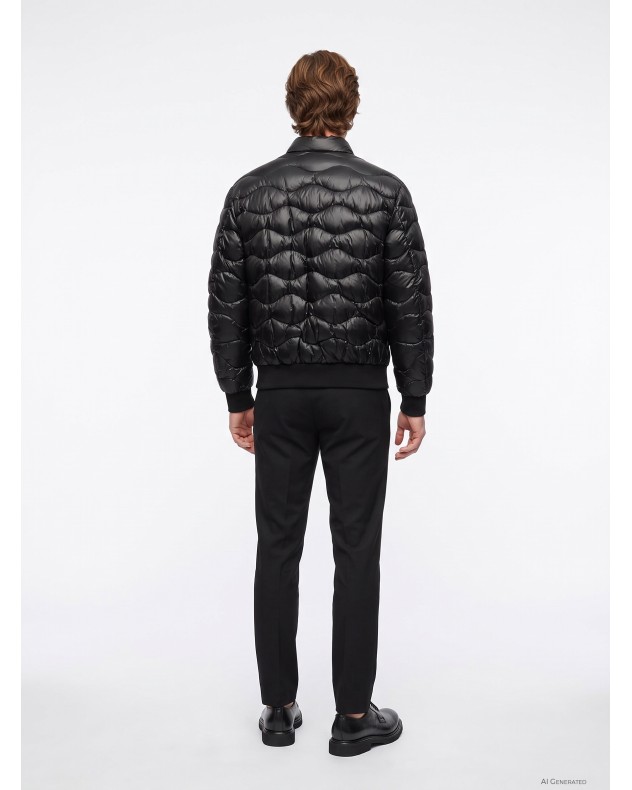 Blauer Puffer jacket
