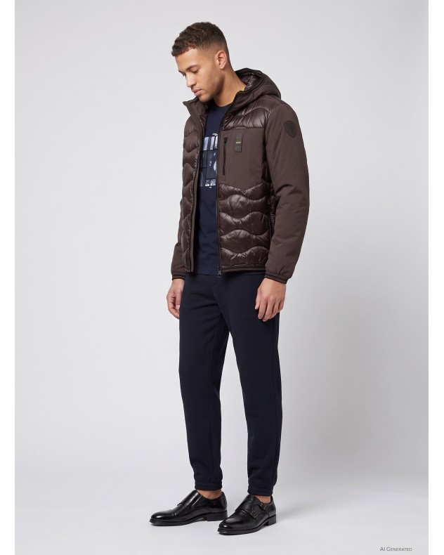 Gewatteerde jas Blauer