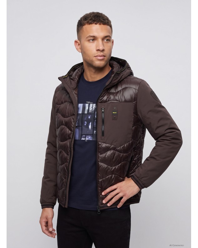 Gewatteerde jas Blauer